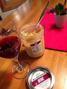 The Glas All Naturals Wine Cheese Spread is great with ... well, wine! 