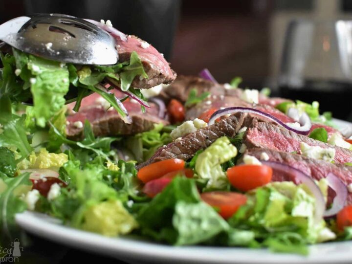 Steak Salad with Blue Cheese Crumbles