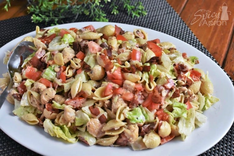 BLT Pasta Salad Front with watermark