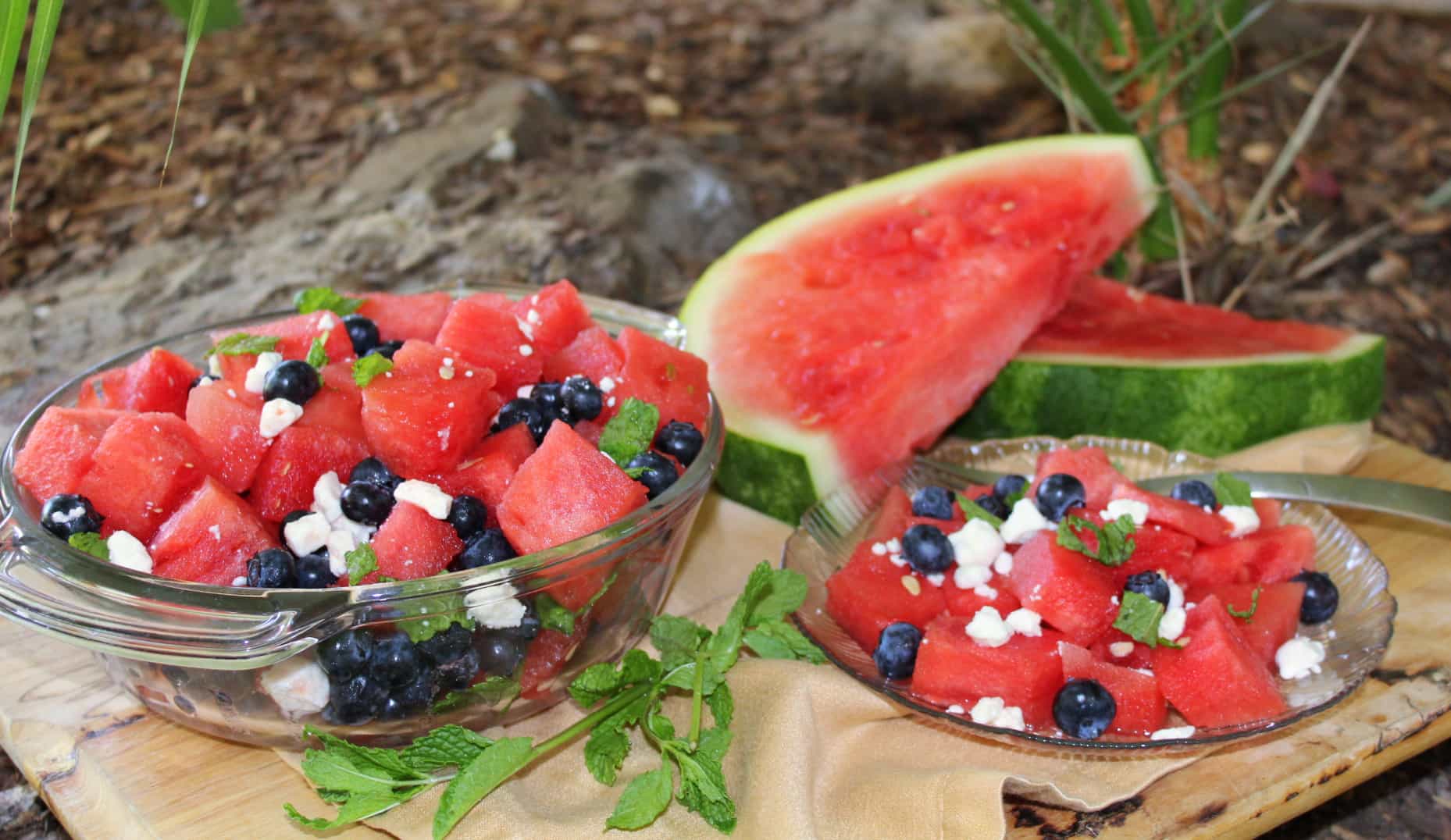 Watermelon Feta Salad with Blueberries – Summer is Here!
