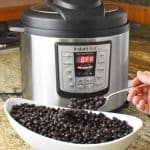 Instant Pot Beans Final in Bowl with fork