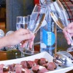 Christmas Appetizer smartwater Sparkling vertical cheers