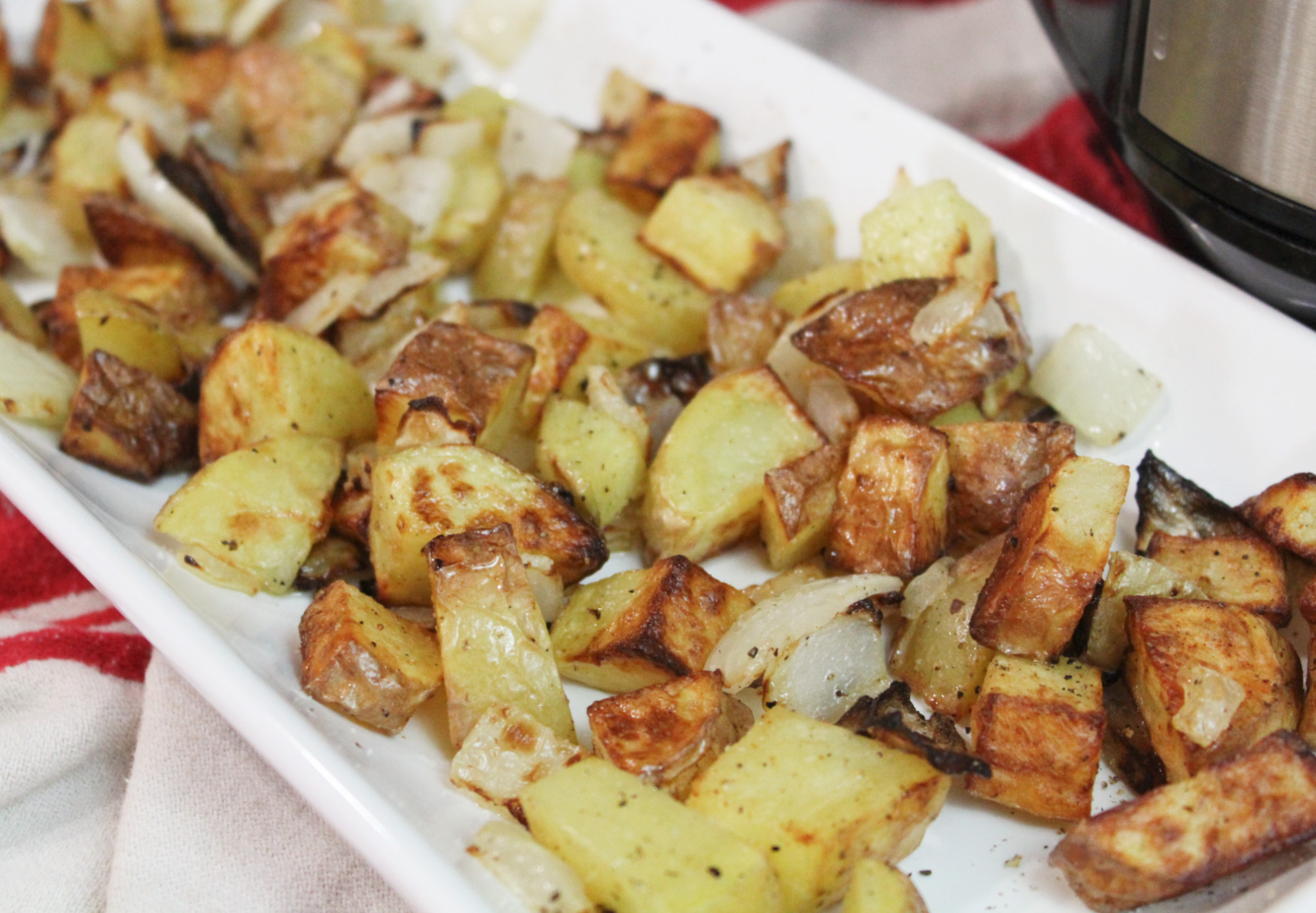 Air Fryer Roasted Potatoes | Easy AND Healthy