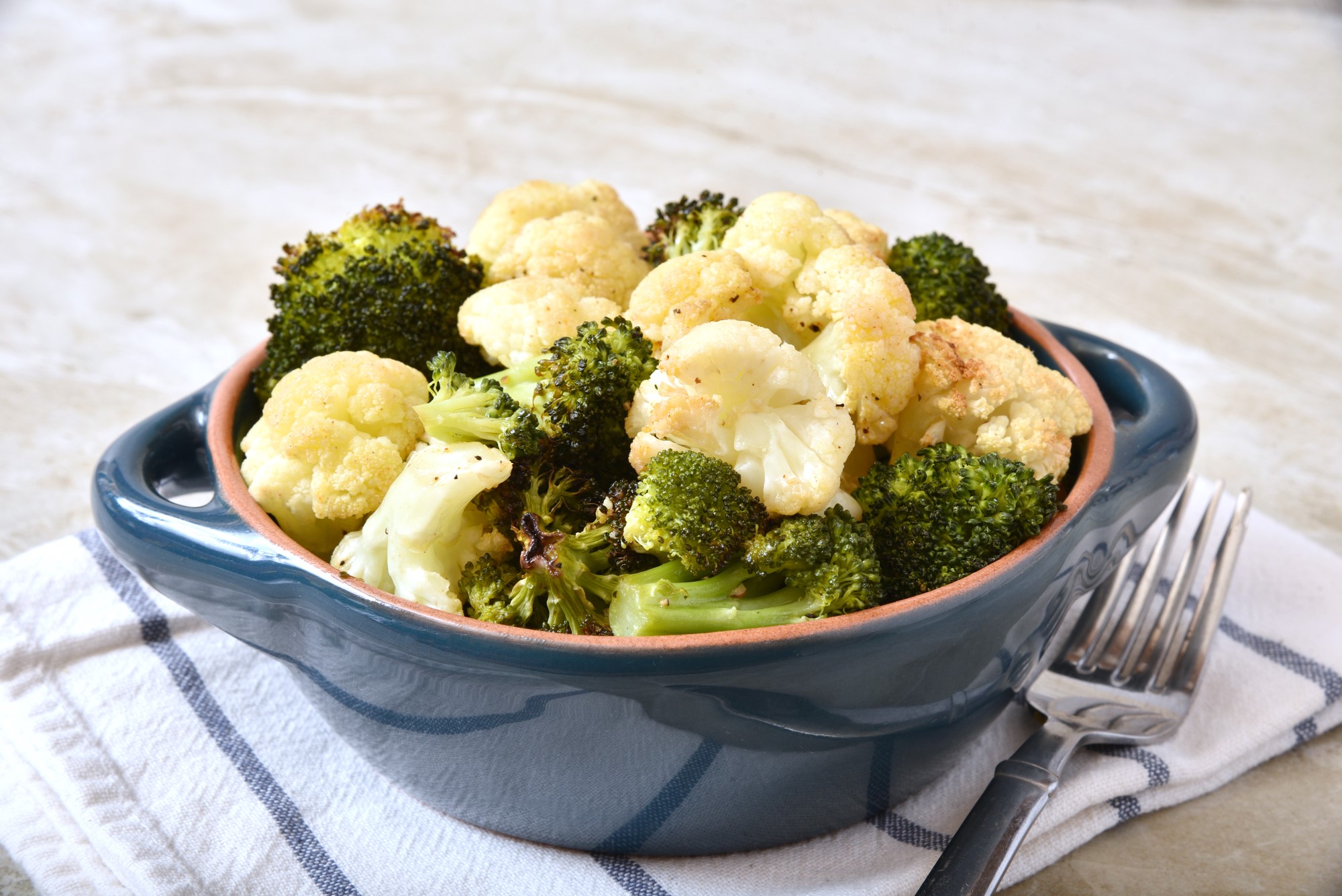 Air Fryer Broccoli and Cauliflower